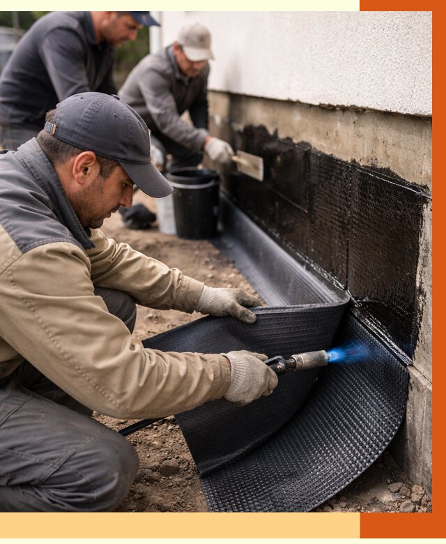 Гидроизоляция цоколя и отмостки в Лысьве от 8718 руб. — ТепломастерЛсь