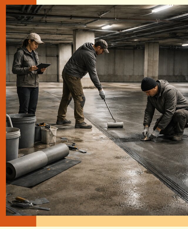 Гидроизоляция паркинга в Лысьве: качественная защита зданий