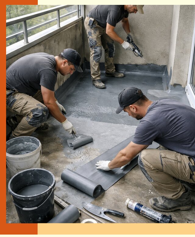 Гидроизоляция балкона в Лысьве: надежная защита от протечек