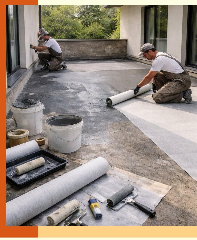 Гидроизоляция террасы в Лысьве — надежная защита от влаги и протечек