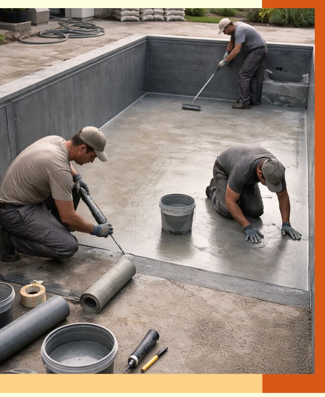 Профессиональная гидроизоляция бассейна в Лысьве от 6667 руб. за м2 | ТепломастерЛсь