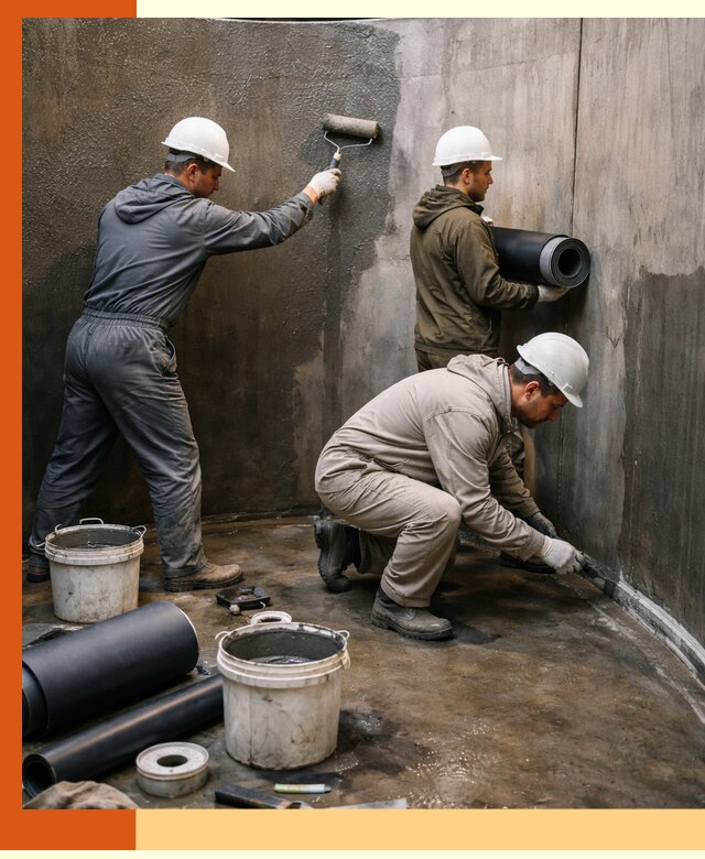 Гидроизоляция резервуара профессионально в Лысьве