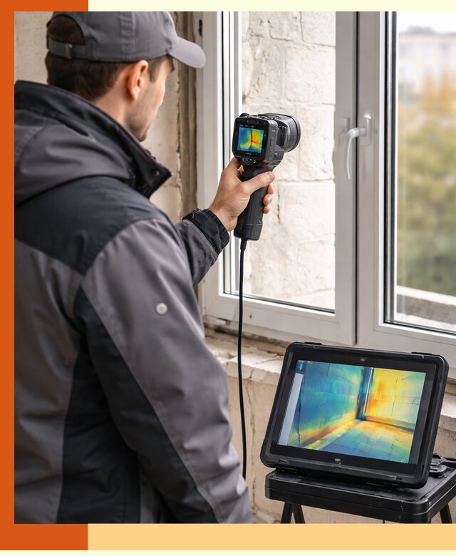 Тепловизионное обследование дома в Лысьве для выявления утечек тепла