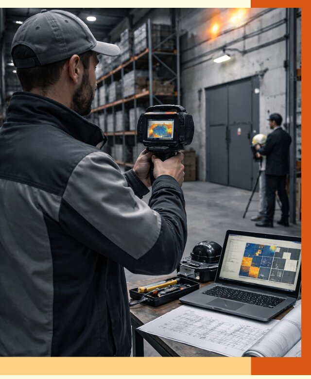 Тепловизионное обследование склада в Лысьве от 6667 руб. | ТепломастерЛсь