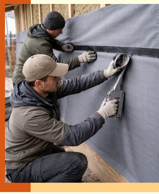 Монтаж ветроизоляции зданий и конструкций в Лысьве