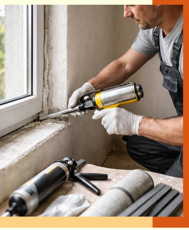 Герметизация стыков и примыканий в Лысьве от 1231 руб. под ключ | ТепломастерЛсь